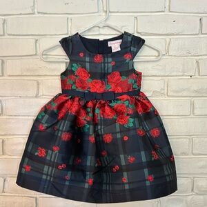 Girl’s Tommy Bahama Navy and Ref Floral Special Occasion Dress. Size 4